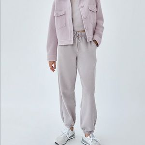 Aritzia Wildlfred Free Free Fleece Oversized Jogger sz 2, Grey